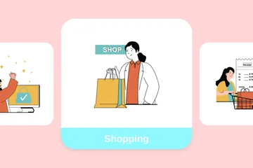 Shopping Illustration Pack