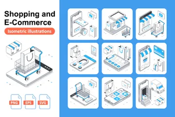 Shopping And E-Commerce Illustration Pack