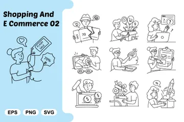 Shopping And E Commerce Volume 2 Illustration Pack