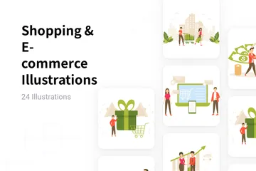 Shopping & E-commerce Illustration Pack