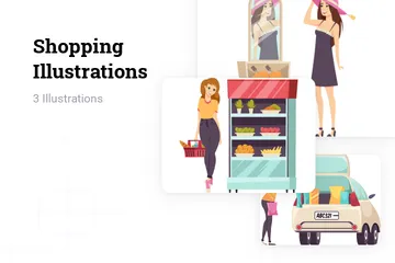 Shopping Illustration Pack