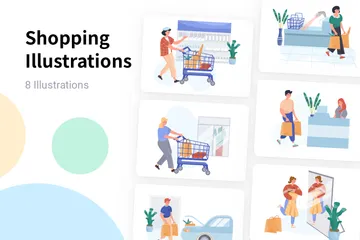 Shopping Illustration Pack