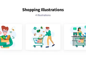 Shopping Illustration Pack