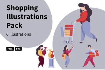 Shopping Illustration Pack