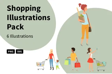 Shopping Illustration Pack