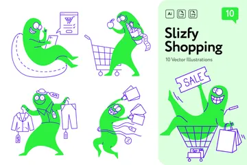 Shopping Illustration Pack