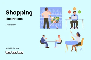 Shopping Illustration Pack