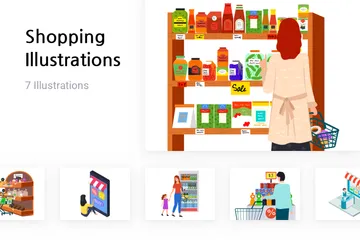 Shopping Illustration Pack