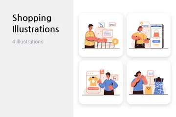 Shopping Illustration Pack