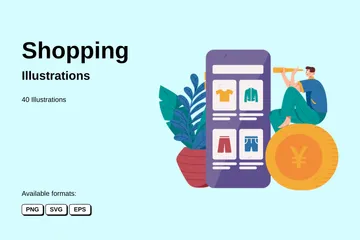 Shopping Illustration Pack