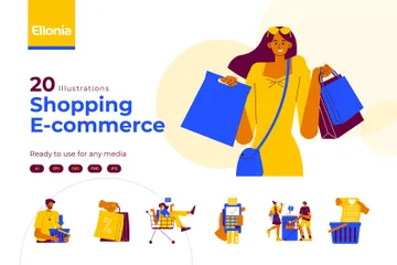 Shopping Illustration Pack