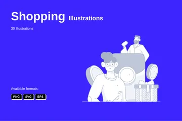 Shopping Illustration Pack