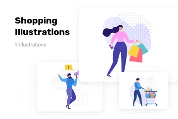 Shopping Illustration Pack