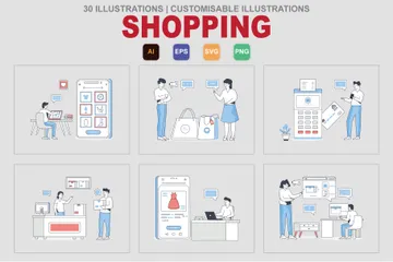 Shopping Illustration Pack