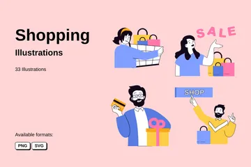 Shopping Illustration Pack