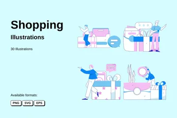 Shopping Illustration Pack