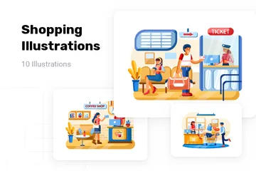 Shopping Illustration Pack