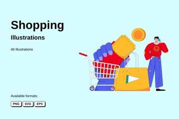 Shopping Illustration Pack