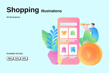 Shopping Illustration Pack