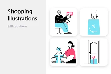 Shopping Illustration Pack