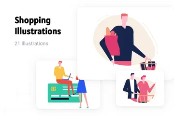 Shopping Illustration Pack