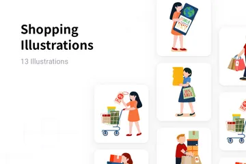 Shopping Illustration Pack