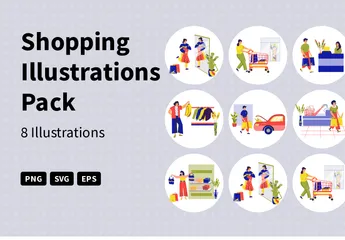 Shopping Illustration Pack