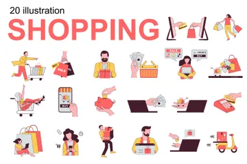 Shopping Illustration Pack