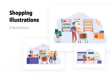 Shopping Illustration Pack