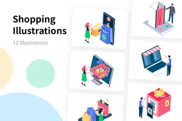 Shopping Illustration Pack