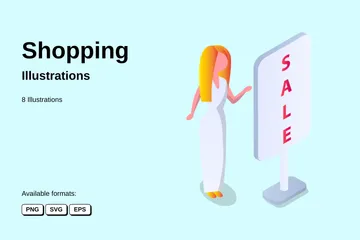 Shopping Illustration Pack