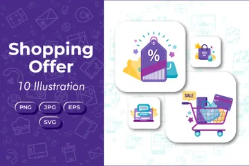 Shopping Offer Illustration Pack