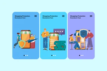 Shopping Protection Illustration Pack