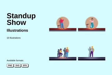 Show de stand-up Illustration Pack