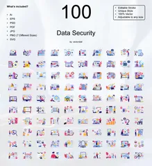 La sicurezza dei dati Illustration Pack