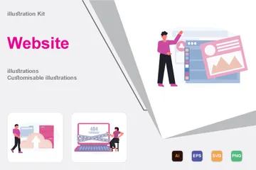 Site web Pack d'Illustrations