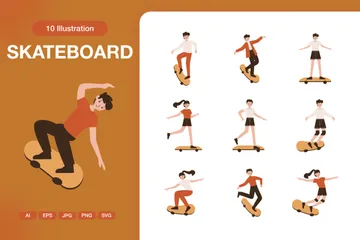 Skateboard Illustration Pack