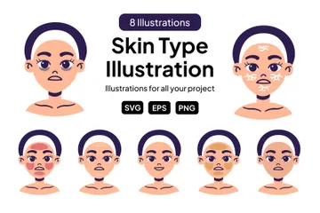 Skin Type Illustration Pack