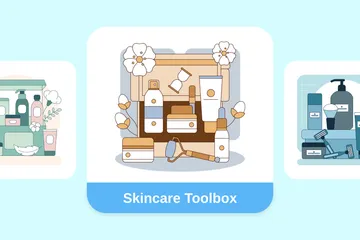 Skincare Toolbox Illustration Pack