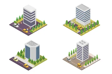 Skyscrapers Illustration Pack