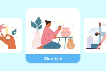 Slow Life Illustration Pack