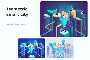Smart City Illustration Pack