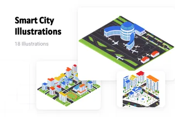 Smart City Illustration Pack