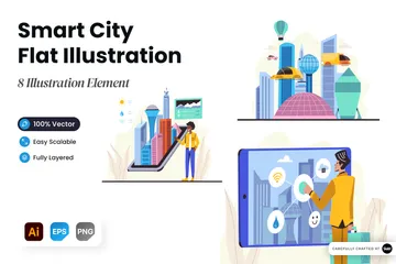 Smart City Illustration Pack