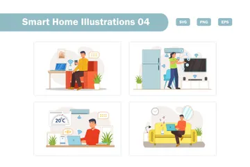 Smart Home Illustration Pack