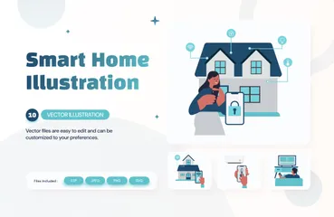 Smart Home Illustration Pack