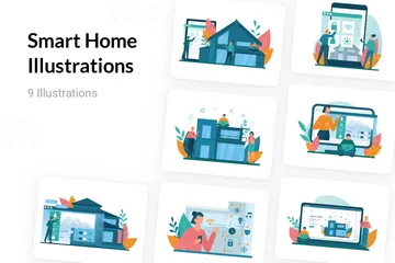 Smart Home Illustration Pack