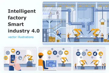 Smart Industry Illustration Pack