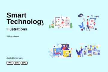 Smart Technology Illustration Pack