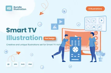 Smart TV Illustration Pack